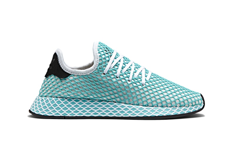 adidas Originals Deerupt x Parley for the Oceans Collab Collaboration Shoes Kicks Sneakers Trainers Product Release May 28 Cop Purchase Buy Available Coming Soon Duo Partnership Two-Special Edition Models Ocean Plastic Waste Pollution Raise Awareness Eco-Innovative Solutions Enviromental Issues
