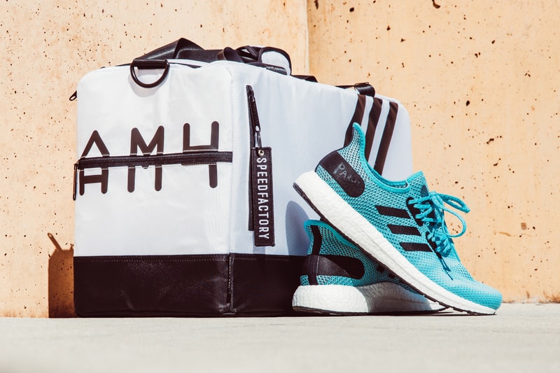 adidas Parley x SPEEDFACTORY AM4LA Release Info sneakers ocean la footwear running sports plastic pollution pollutants yarn boost