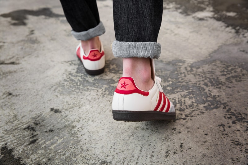 adidas Samba Classic OG "Luzhniki" On Foot White Red Colorway Closer Look Overkill Moscow World Cup Football Soccer Casual 2018 Release Details Information