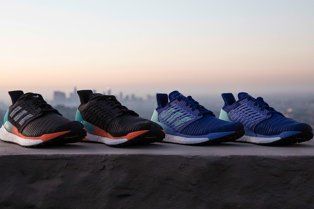 adidas Solarboost first look closer look sneakers runners blue black orange running three stripes nasa ARAMIS