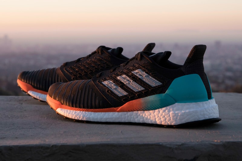 adidas Solarboost first look closer look sneakers runners blue black orange running three stripes nasa ARAMIS