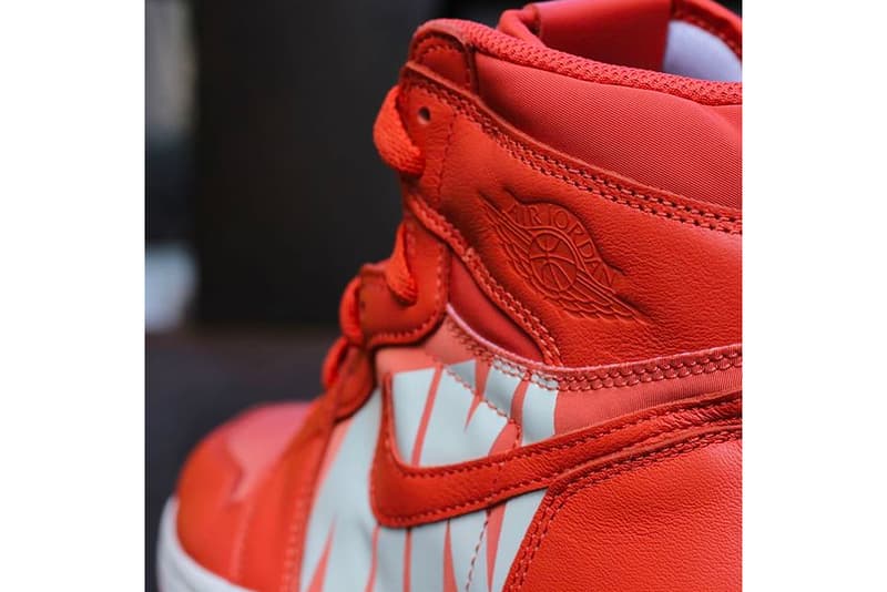 Air Jordan 1 big logo red white