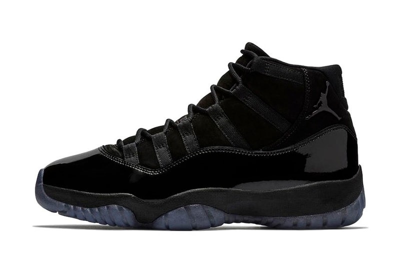 Air Jordan 11 “Cap and Gown” Release date black jordan brand prom night all black patent leather suede