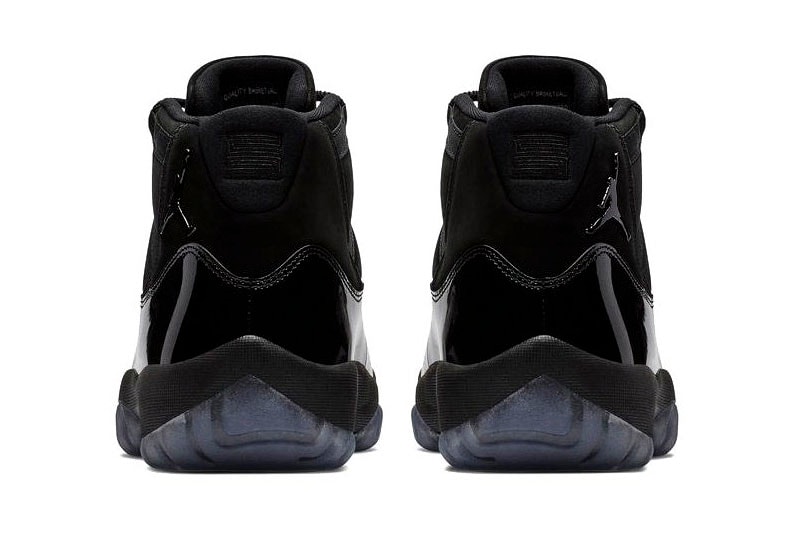Air Jordan 11 “Cap and Gown” Release date black jordan brand prom night all black patent leather suede