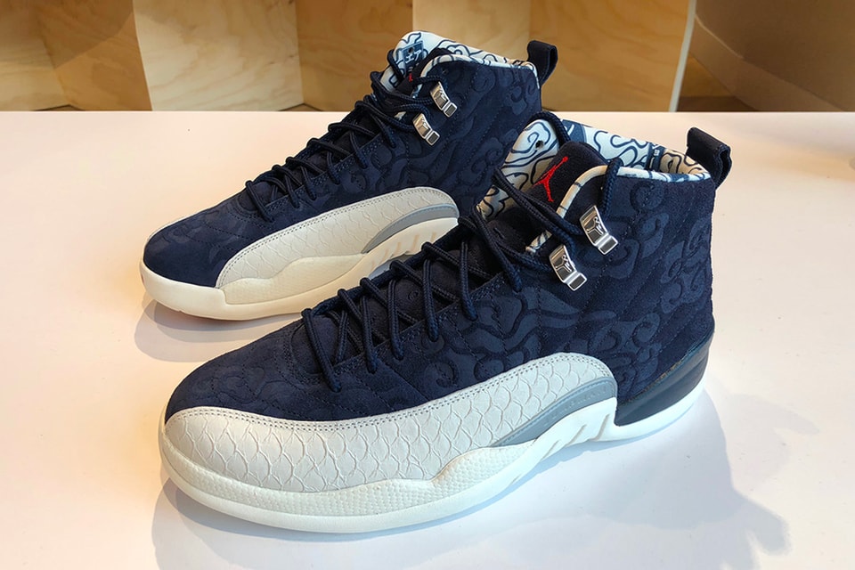 Navy blue and red jordan 12s Clearance