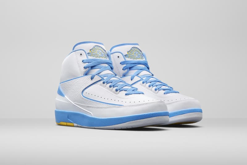 Air Jordan 2 Melo White Varsity Maize University Blue release date carmelo anthony footwear jordan brand june 2018