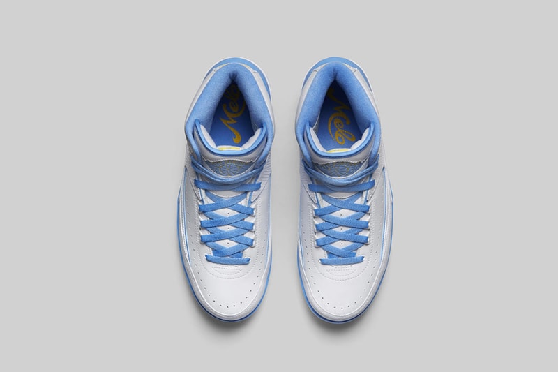 Air Jordan 2 Melo White Varsity Maize University Blue release date carmelo anthony footwear jordan brand june 2018