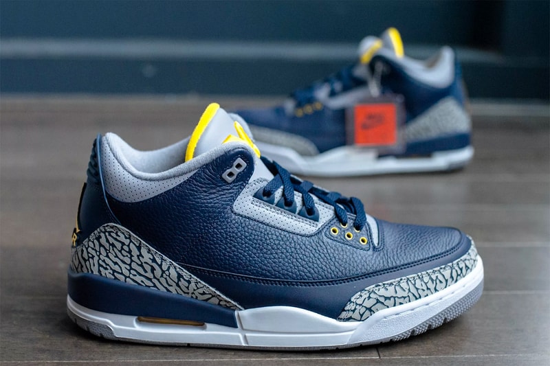 Air Jordan 3 Michigan Wolverines PE friends & family jordan brand release info player exclusive