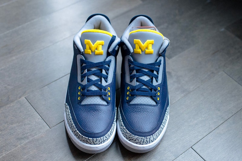 Air Jordan 3 Michigan Wolverines PE friends & family jordan brand release info player exclusive