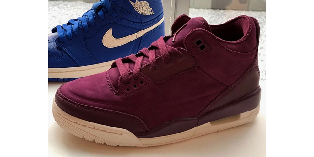 Air jordan 3 maroon Clearance