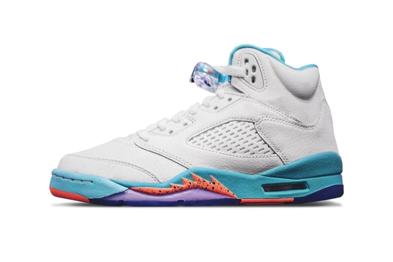 Air jordan 5 miami grade elementary school sizes kid children only small model