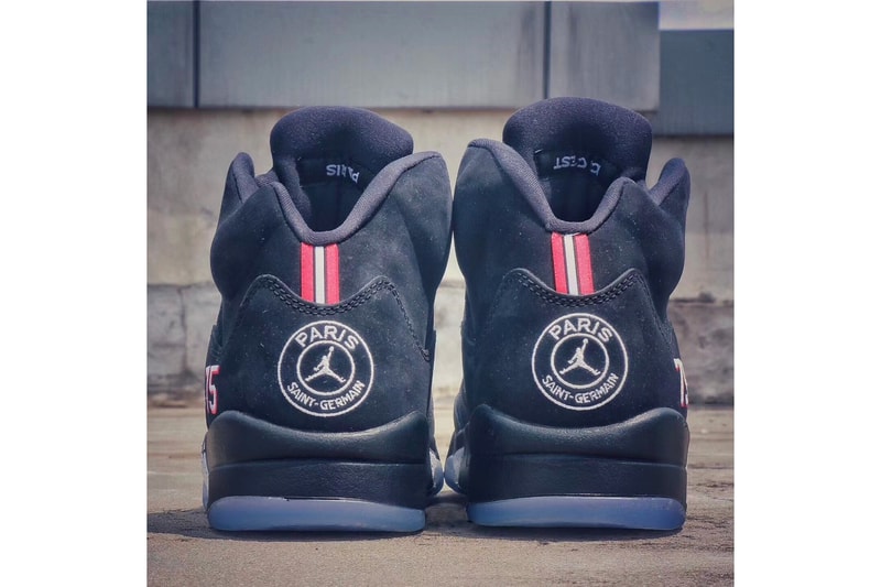 Air Jordan 5 retro Paris Saint-Germain PSG release black red white blue french