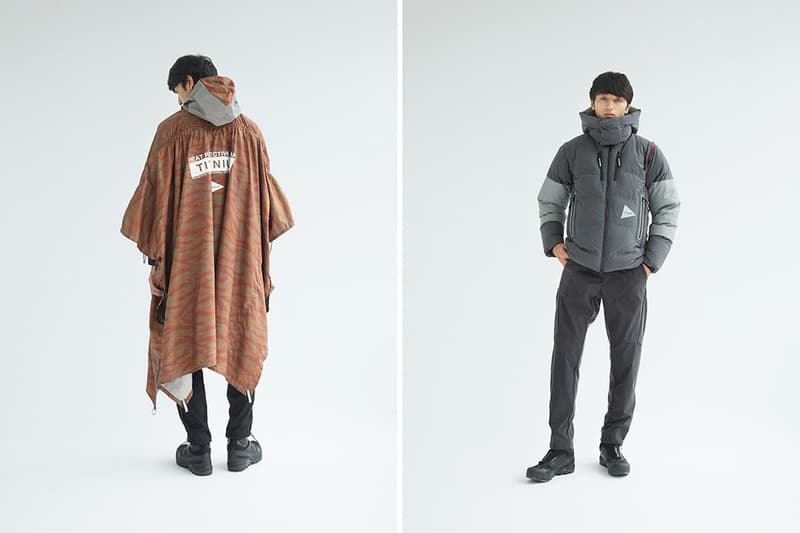 and wander Fall Winter 2018 Lookbook collection release date info drop japan hiking poncho mountain parka trek mt