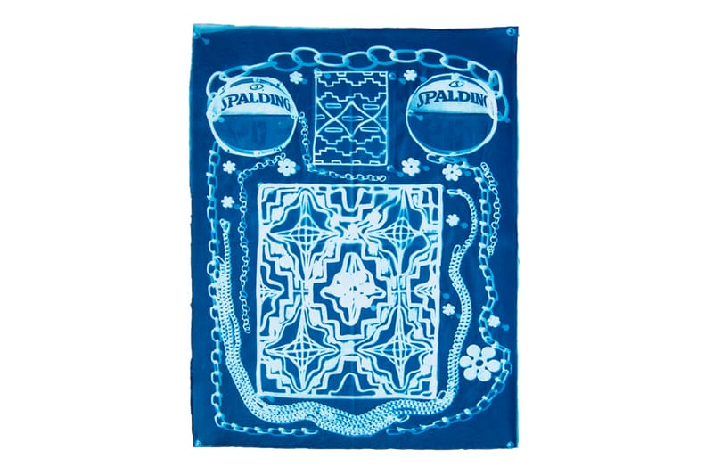 Andrea Bergart Brings "Peace, Love & Basketball" to Cyanotype Prints