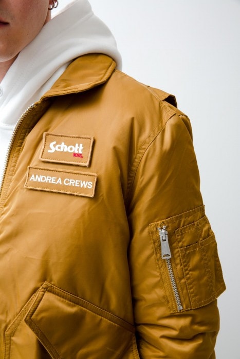 Andrea Crews Schott NYC Collaboration release date info drop