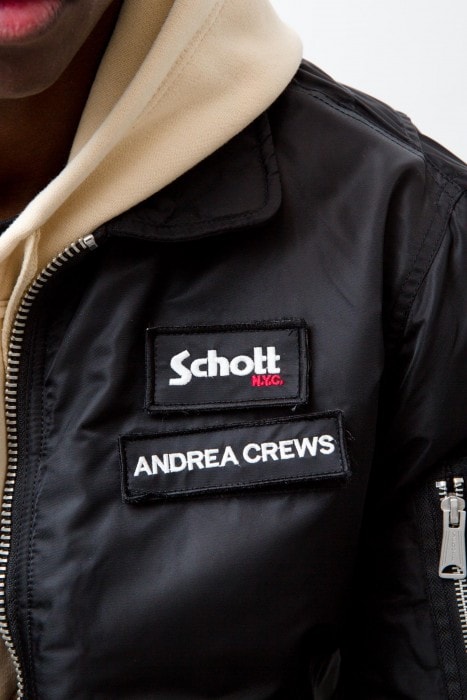 Andrea Crews Schott NYC Collaboration release date info drop