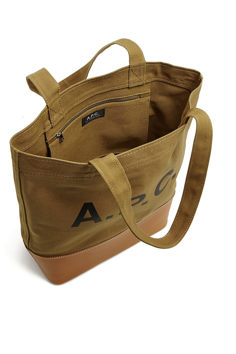 A.P.C. Axel Tote Bags japanese denim canvas release info accessories