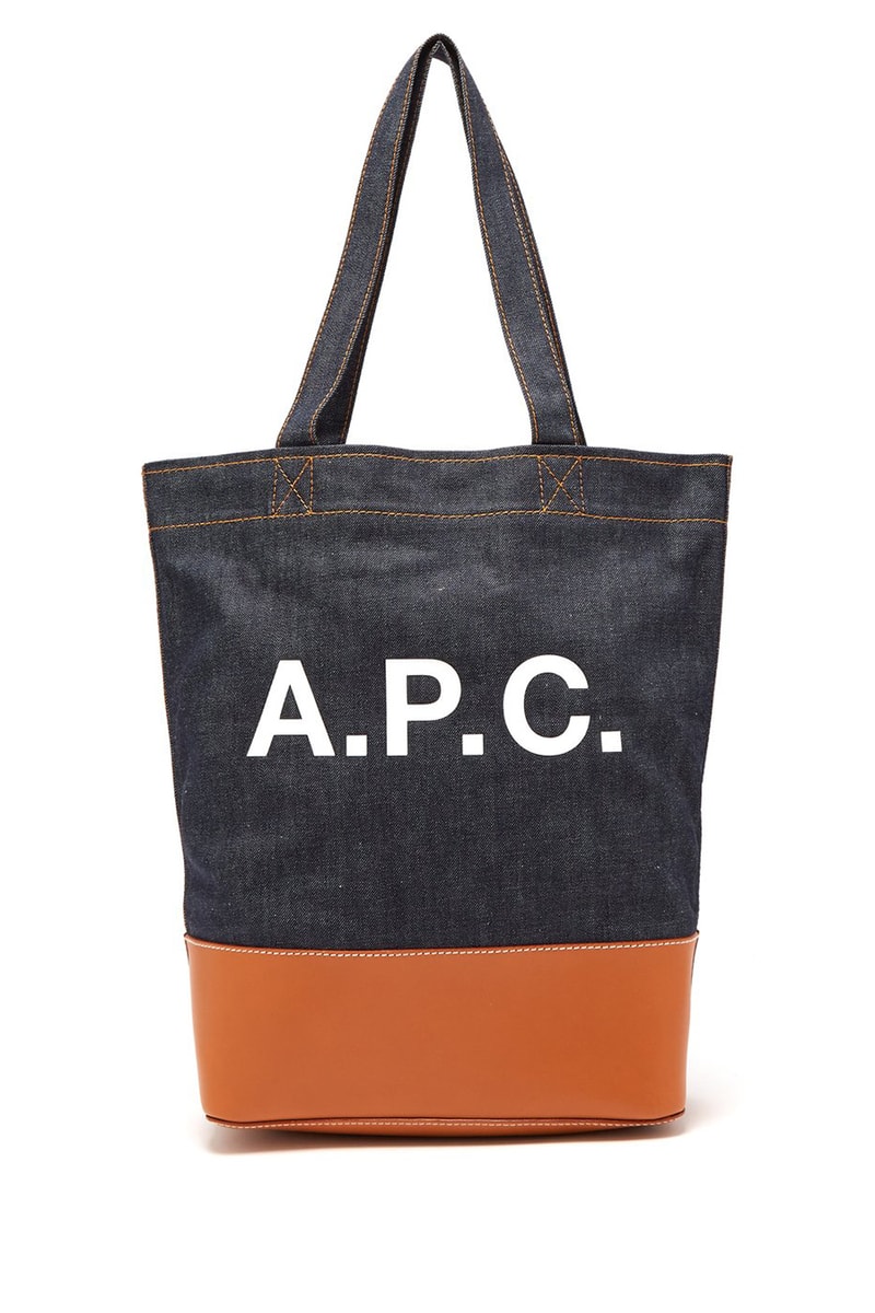 A.P.C. Axel Tote Bags japanese denim canvas release info accessories