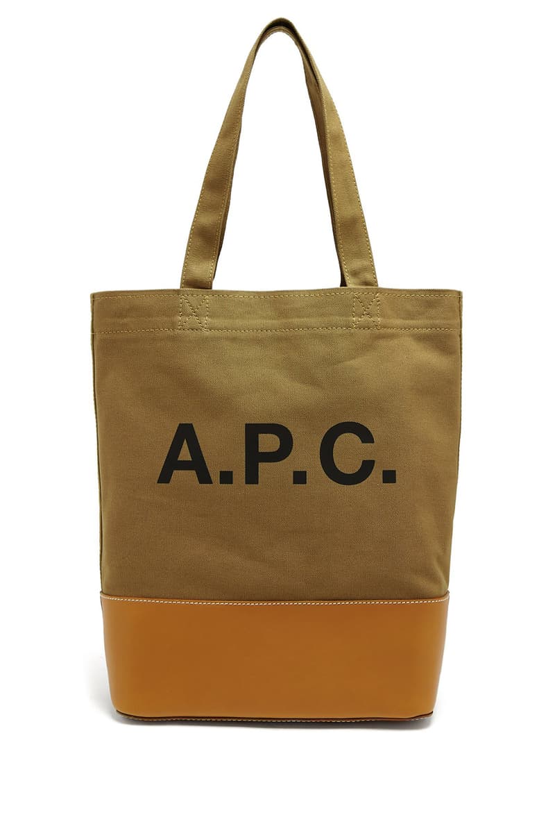 A.P.C. Axel Tote Bags japanese denim canvas release info accessories