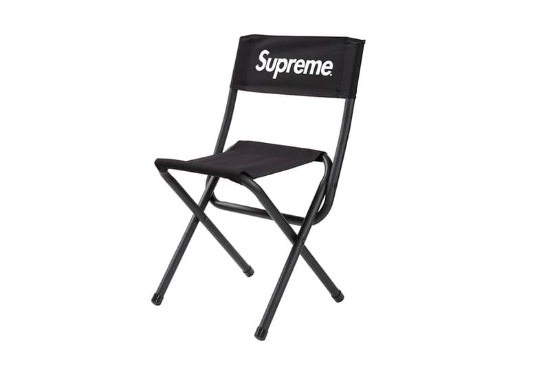 supreme black fold out chair
