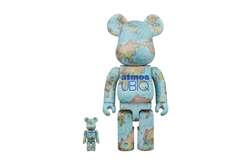 atmos UBIQ Medicom Toy BEARBRICKs globe world earth 100 400 percent may 2018 release date info drop