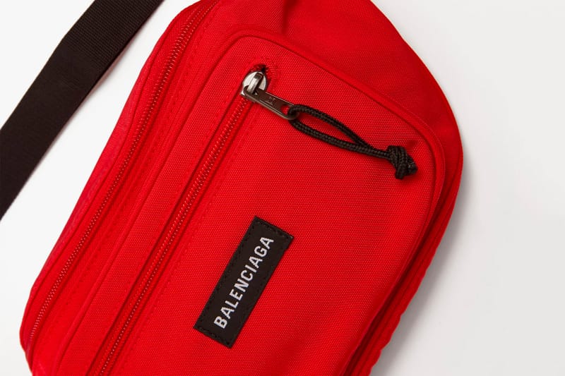 balenciaga red fanny pack