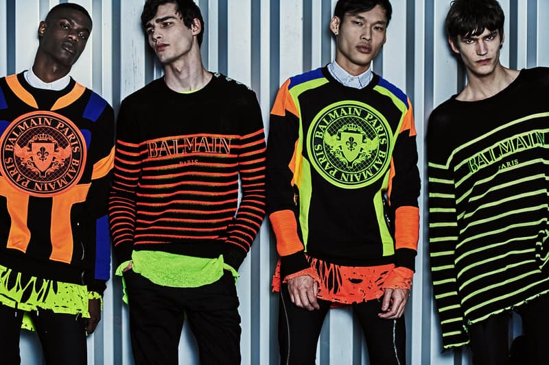 Balmain Olivier Rousteing resort 2019 collection runway lookbook sneaker menswear