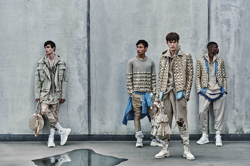 Balmain Olivier Rousteing resort 2019 collection runway lookbook sneaker menswear