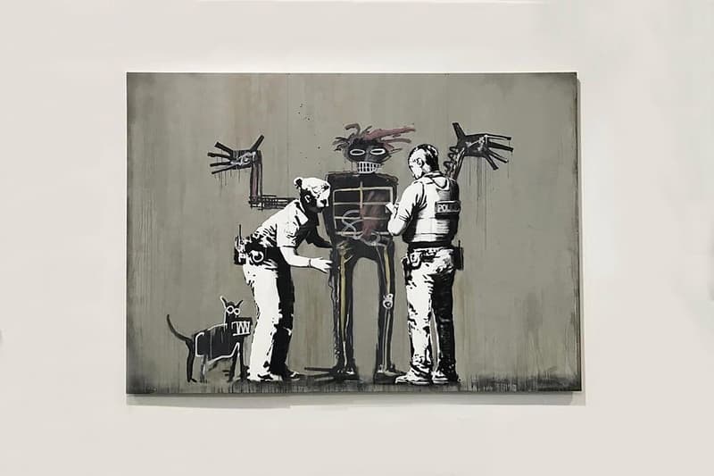 Banksy Beyond the Streets Festival LA Artwork Robots Police Canvas