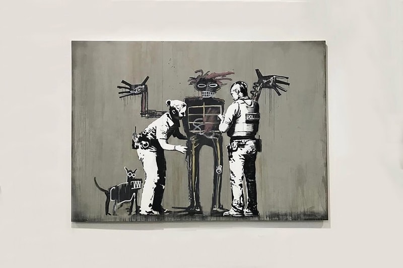 Banksy Beyond the Streets Festival LA Artwork Robots Police Canvas
