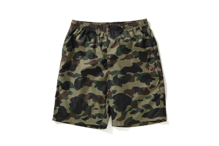 BAPE's 1ST CAMO Beach Shorts Arrive Just in Time for Summer