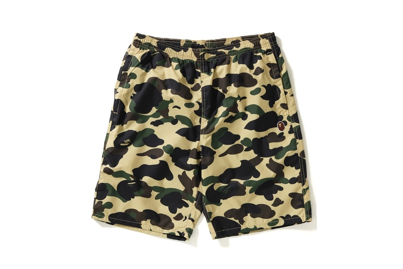 bape a bathing ape 1 st camo beach shorts