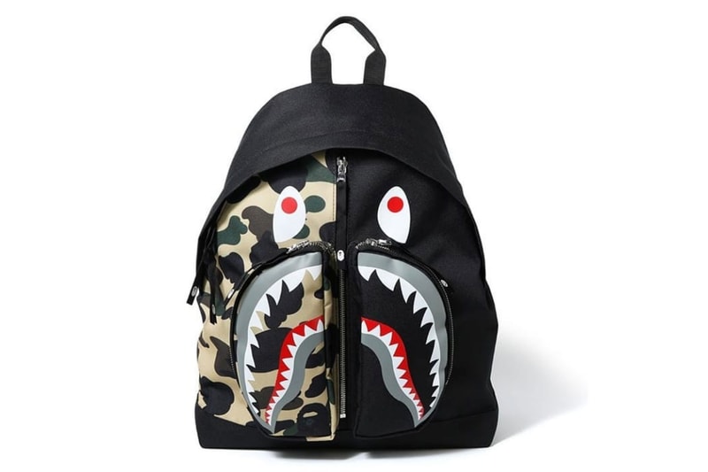 bape a bathing ape 1st camo shark backpack