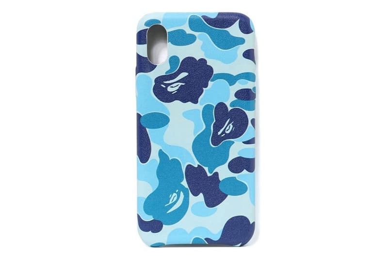 BAPE ABC CAMO iphone x case blue