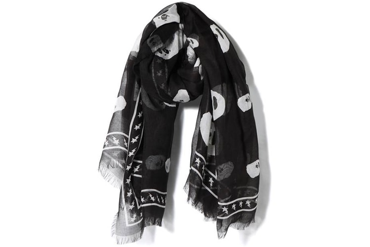 BAPE Covers a Scarf in Ape Heads