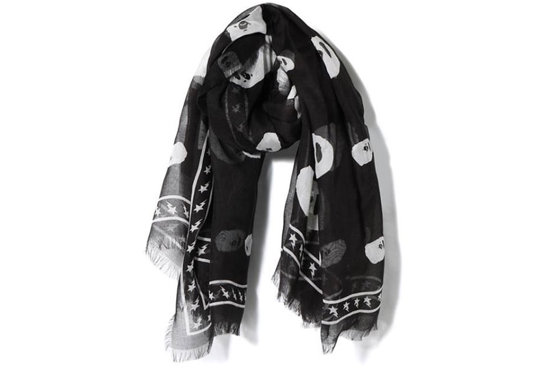 BAPE Ape Head Scarf Black may 12 2018 release date info drop a bathing ape