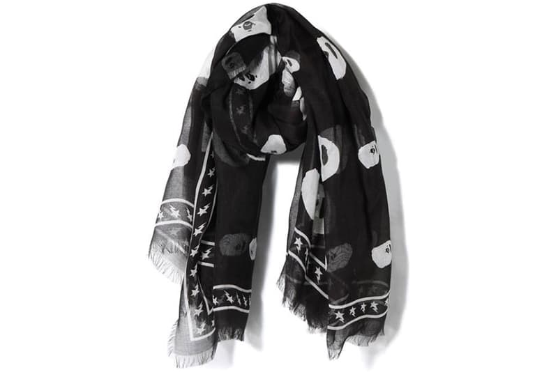 BAPE Ape Head Scarf Black may 12 2018 release date info drop a bathing ape
