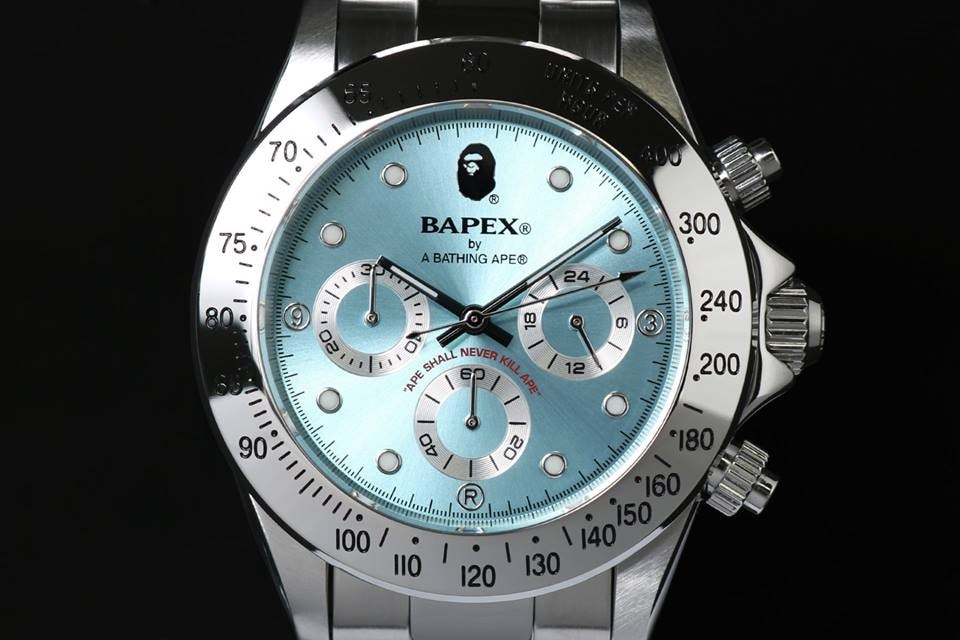 BAPE BAPEX TYPE-3 Silver Gold Blue Dark Light Ape Shall Never Kill Ape Watches Model Release Information Details