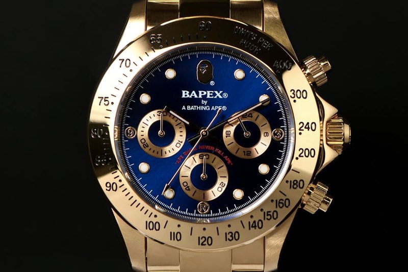 BAPE BAPEX TYPE-3 Silver Gold Blue Dark Light Ape Shall Never Kill Ape Watches Model Release Information Details
