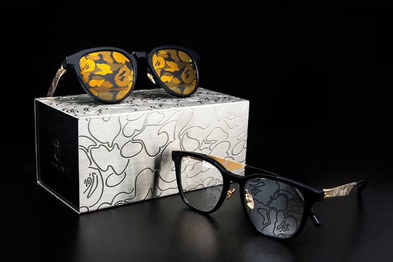 BAPE A Bathing Ape ic berlin sunglasses glasses camo eyewear collaboration