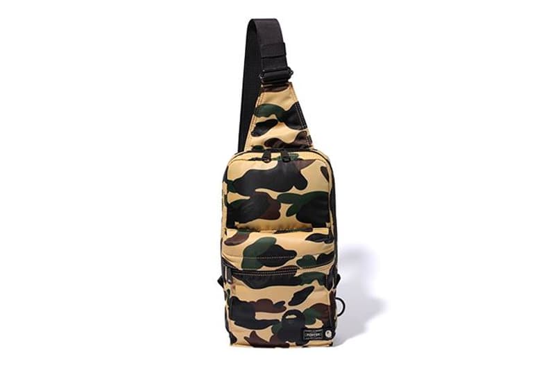 bape porter sling bag yellow