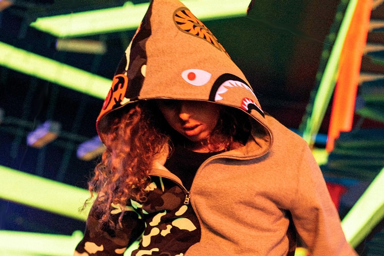 BAPE Combines Two Signature Styles for the Tiger Shark Collection