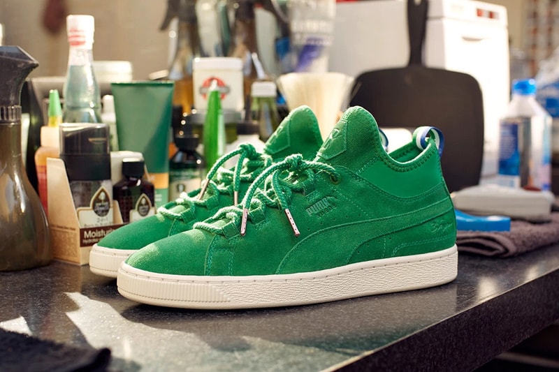 Big Sean x PUMA suede mid green
