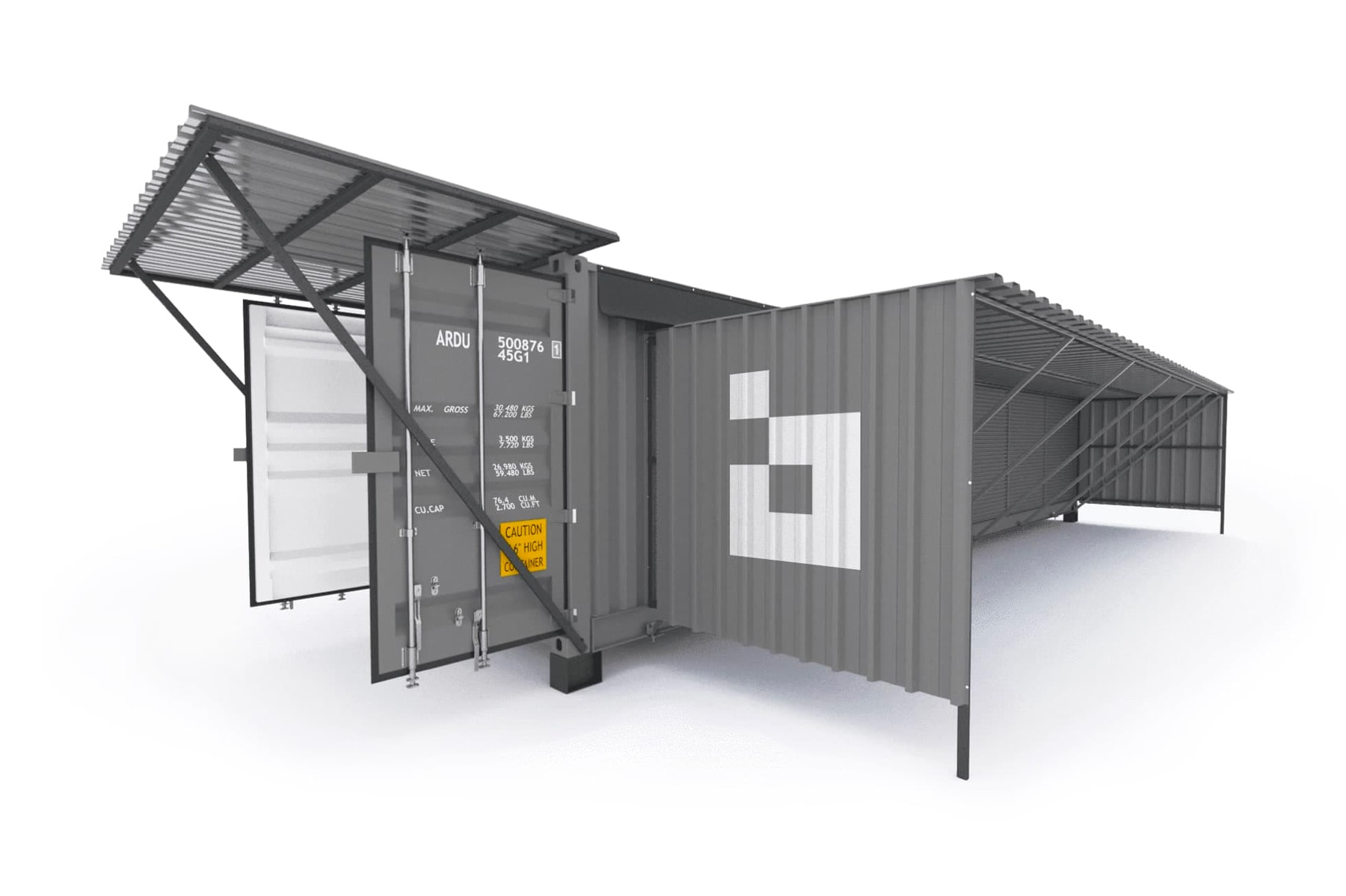 Bitfury Blockbox Shipping Container Bitcoin Mining Datacenter 500 square foot 176 air-cooled