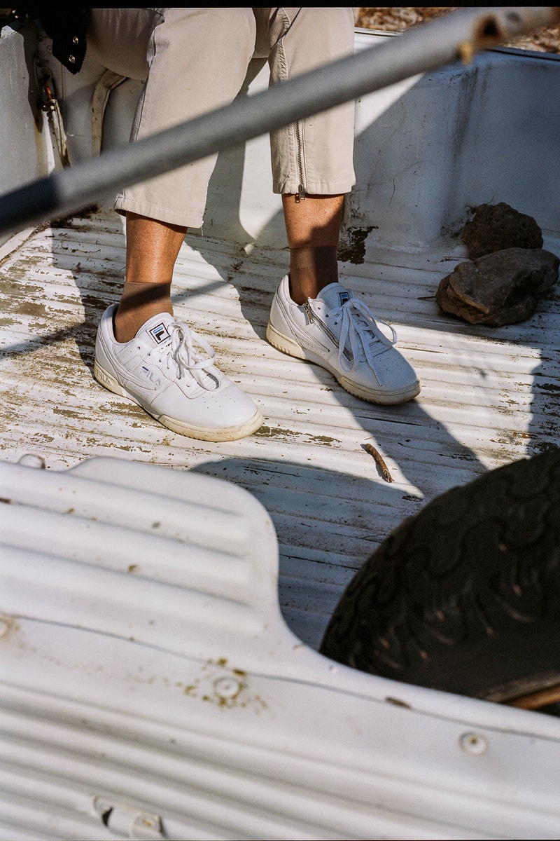 FILA bleu mode collaboration original fitness zipper exclusive limited sneaker drop release may 26 cntrbnd Toronto 2018 F-Box Julien Boudet 89 usd