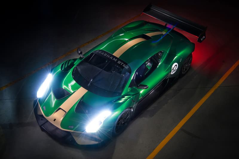 Brabham BT62 Supercar Teaser Race Car Supercar British racing Le Mans Luxury RWD Exhaust McLaren