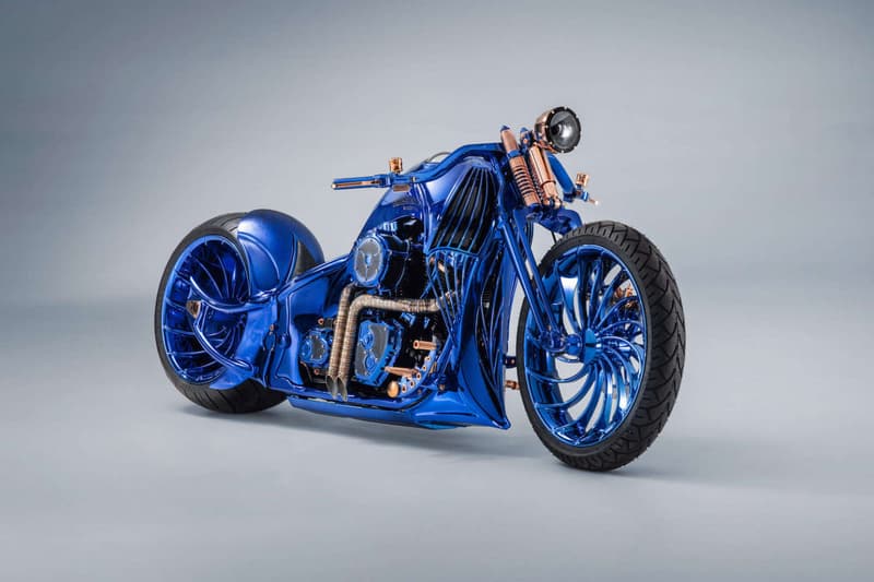 Bucherer Bundnerbike Harley Davidson Blue Edition Motorcycle 1 79 million dollars usd bike