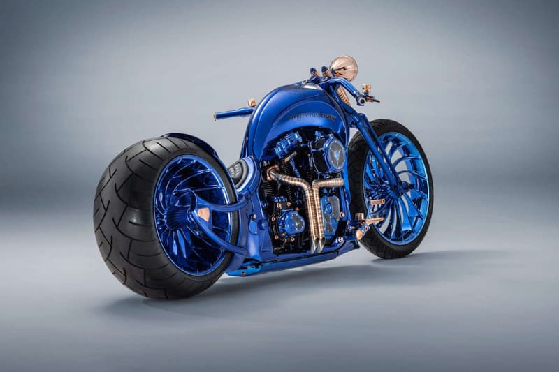 Bucherer Bundnerbike Harley Davidson Blue Edition Motorcycle 1 79 million dollars usd bike