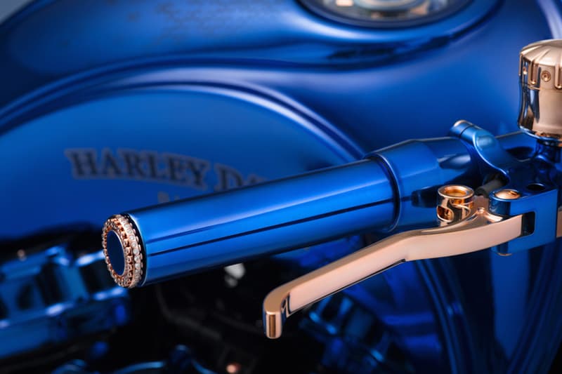 Bucherer Bundnerbike Harley Davidson Blue Edition Motorcycle 1 79 million dollars usd bike