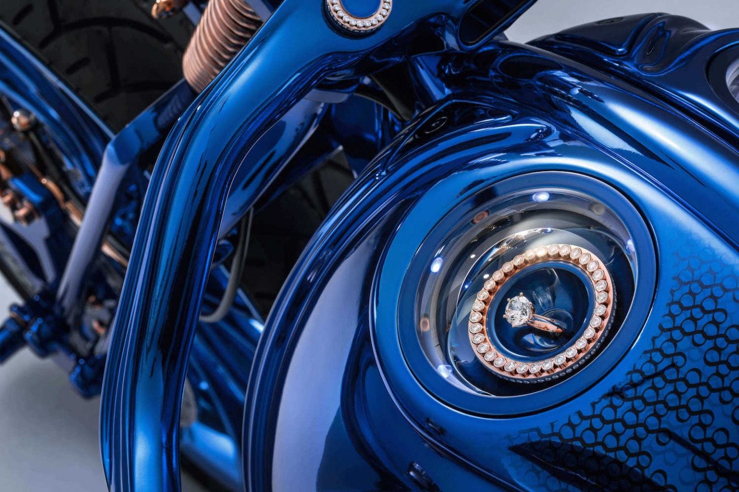 Bucherer Bundnerbike Harley Davidson Blue Edition Motorcycle 1 79 million dollars usd bike